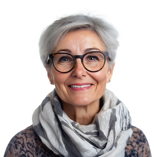 Woman smiling to represent Robison